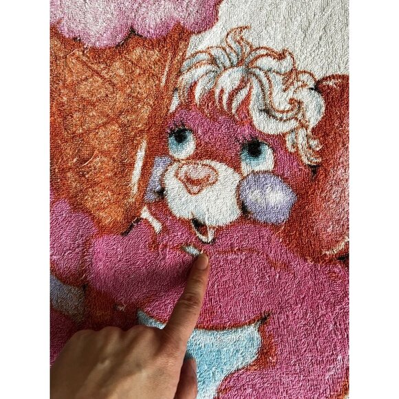 Popples Ice Cream Print Vintage Beach Towel 1986 Mattel Hasbro Rare Collectable - Picture 4 of 8